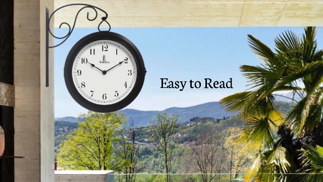 Amazon.com: Metal Double Sided Wall Clock 10